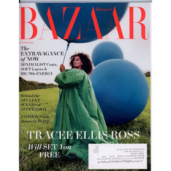 HARPER'S BAZAAR NOV 2021 TRACEE ELLIS ROSS, Minimalist Coats, Big 90s Energy - Picture 1 of 1